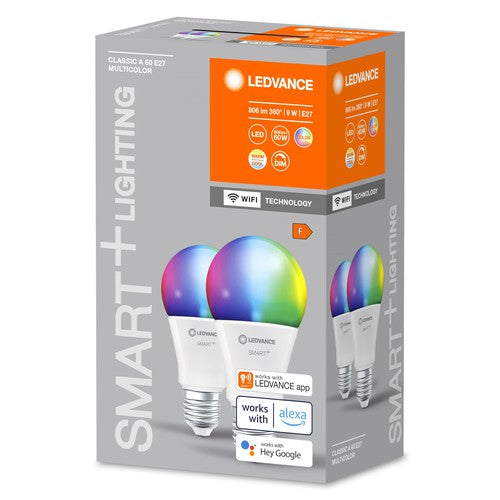 LEDVANCE SMART+ WIFI LED-Lampe, gefrostet, 9W, 806lm, 2-Pack-Leuchtmittel-LEDVANCE Shop