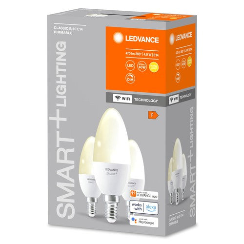 LEDVANCE SMART+ WIFI LED-Lampe, weiß, 4,9W, 470lm, 3er-Pack-Leuchtmittel-LEDVANCE Shop