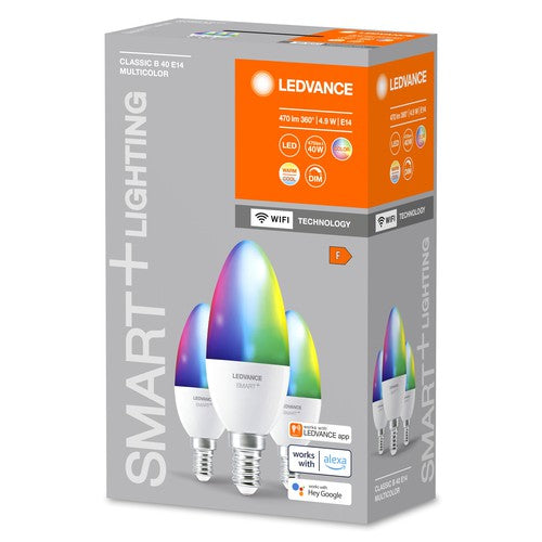 LEDVANCE SMART+ WIFI LED-Lampe, weiß, 4,9W, 470lm, 3er-Pack-Leuchtmittel-LEDVANCE Shop