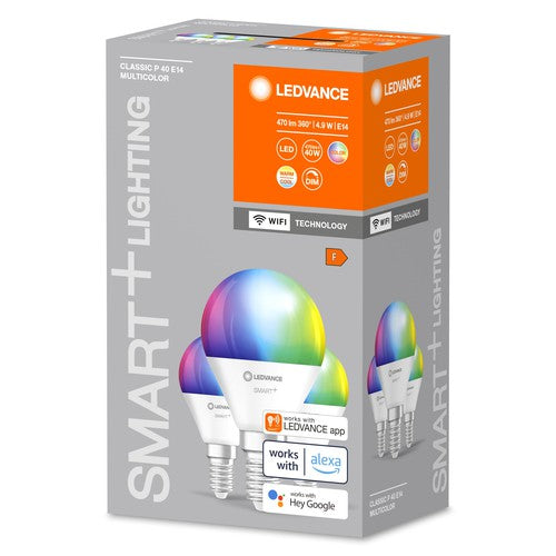 LEDVANCE SMART+ WIFI LED-Lampe, weiß, 4,9W, 470lm, 3-Pack-Leuchtmittel-LEDVANCE Shop