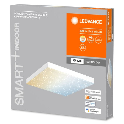 LEDVANCE SMART+ WiFi-Glitzer-Panelleuchte 450X450, 24,5W-Deckenleuchten-LEDVANCE Shop