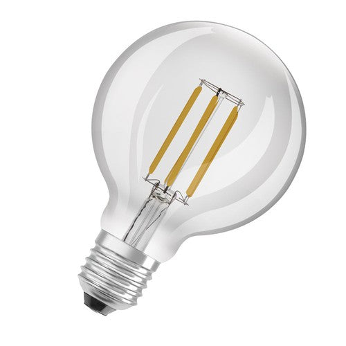 LEDVANCE LED Lampe Energieeffizienzklasse A Filament Classic Globe Klar, 4W/3000K, E27-Leuchtmittel-LEDVANCE Shop