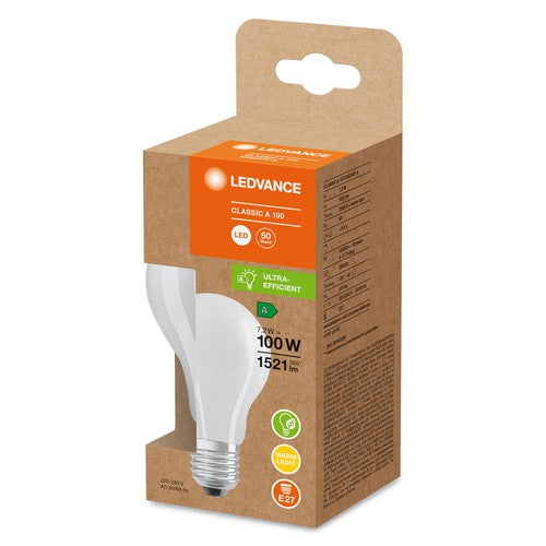 LEDVANCE LED Lampe Energieeffizienzklasse A Filament Classic Matt, 7.2W/3000K, E27-Leuchtmittel-LEDVANCE Shop