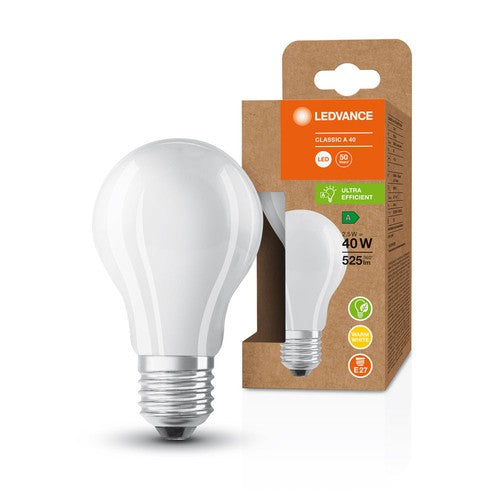 LED Lampe Energieeffizienzklasse A Filament Classic Matt, 2.5W/3000K, E27-Leuchtmittel-LEDVANCE Shop