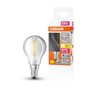 OSRAM FILAMENT LED-Lampe LED SUPERSTAR+ CL P FIL 40 dim 3,4W/940 E14 CRI90 BOX , Warmweiß-Leuchtmittel-LEDVANCE Shop