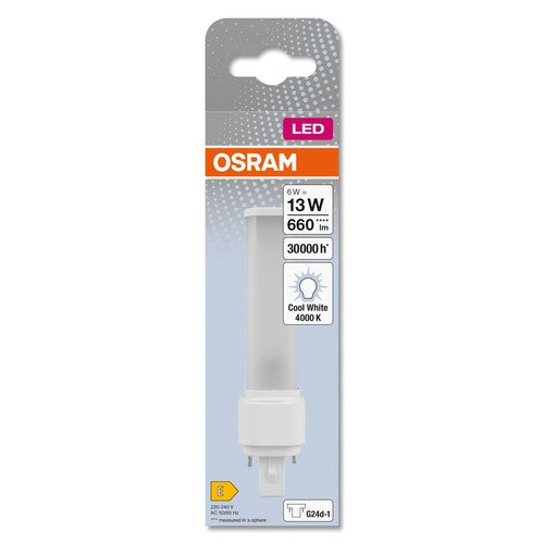 OSRAM DULUX D LED EM & AC MAINS LED-Röhre 14,8cm (ex 13W) 6W / 4000K Kaltweiß G24d-1-Leuchtmittel-LEDVANCE Shop