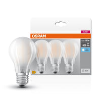 OSRAM LED Base Classic A Lampe matt (ex 60W) 6,5W / 4000K Kaltweiß E27, 3er Pack-Leuchtmittel-LEDVANCE Shop