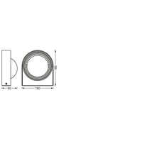 LEDVANCE SMART+ Outdoor WiFi-Wandleuchte 6,7W, 420lm, grau-Außenwandleuchten-LEDVANCE Shop