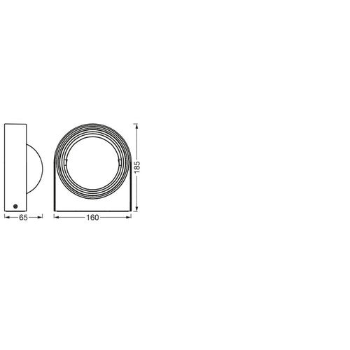 LEDVANCE SMART+ Outdoor WiFi-Wandleuchte 6,7W, 420lm, grau-Außenwandleuchten-LEDVANCE Shop