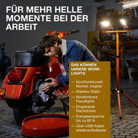 LEDVANCE WORKLIGHTS BATTERY R-STAND Akku USB Baustrahler 10W / 4000K-Mobile Arbeitsleuchten-LEDVANCE Shop
