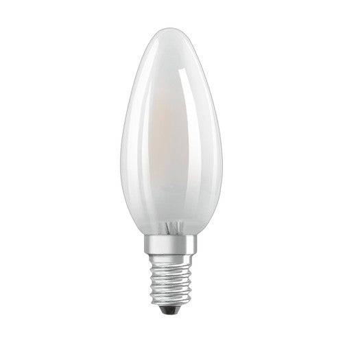 OSRAM LED Base LED Lampe Kerzenform matt (ex 40W) 4W / 2700K Warmweiß E14 5er Pack-Leuchtmittel-LEDVANCE Shop