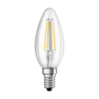OSRAM Retrofit Classic B LED Lampe Kerzenform dimmbar (ex 40W) 5W / 2700K Warmweiß, E14-Leuchtmittel-LEDVANCE Shop