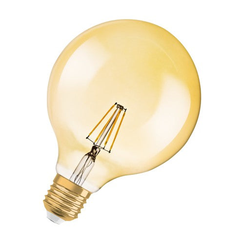 OSRAM Vintage 1906® GLOBE LED Lampe (ex 35W) 4W / 2400K Warmweiß E27 Gold Optik-Leuchtmittel-LEDVANCE Shop