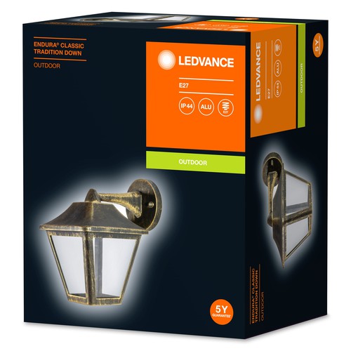 LEDVANCE LED Wand- und Deckenleuchte, Leuchte für Außenanwendungen, Sockel E27, Endura Classic Trad Down, E27-Außenwandleuchten-LEDVANCE Shop