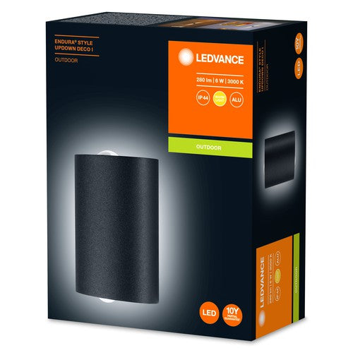 LEDVANCE LED Wand und Deckenleuchte, Leuchte für Außenanwendungen, Warmweiß, Endura Style Updown Deco-Außenwandleuchten-LEDVANCE Shop