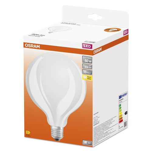OSRAM Retrofit Classic GLOBE LED Lampe matt (ex 60W) 7W / 2700K Warmweiß E27-Leuchtmittel-LEDVANCE Shop