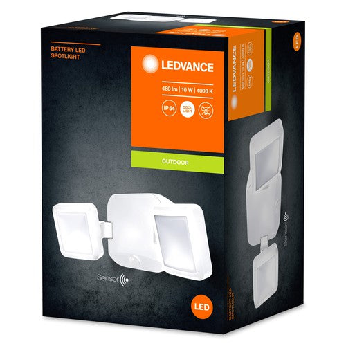 LEDVANCE LED Wand- und Deckenleuchte, Leuchte für Außenanwendungen, Kaltweiß, Battery LED Spotlight Double-Strahler & Flutlichter-LEDVANCE Shop