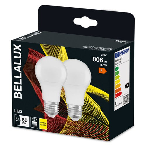 BELLALUX LED-Lampe, Sockel: E27, Warm White, 2700 K, 8,50 W, Ersatz für 60-W-Glühbirne, matt, ST CLAS A-Leuchtmittel-LEDVANCE Shop