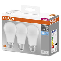 OSRAM LED Base LED Lampe matt (ex 100W) 13W / 4000K Kaltweiß E27 3er Pack-Leuchtmittel-LEDVANCE Shop