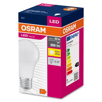 OSRAM LED VALUE CLASSIC A Lampe 60 FR 8.5 W/2700 K E27 , Warmweiß-Leuchtmittel-LEDVANCE Shop