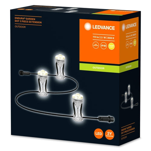 LEDVANCE Gartenleuchte LED: für Boden, ENDURA GARDEN DOT / 2,10 W, 220…240 V, Ausstrahlungswinkel: 33°, Warm White, 3000 K, Gehäusematerial: Polycarbonat (PC), IP65 extension-LEDVANCE-LEDVANCE Shop