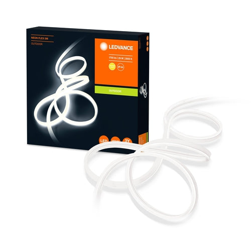 LEDVANCE Wand- und Deckenleuchte, Außenleuchte, NEON FLEX / 29 W, 220…240 V, Ausstrahlungswinkel: 110°, Warm White, 3000 K, Gehäusematerial: Silikon, IP44-LEDVANCE-LEDVANCE Shop