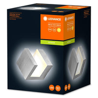 LEDVANCE Wand- und Deckenleuchte LED, Außenleuchte, ENDURA STYLE PYRAMID WALL / 9 W, 220…240 V, Ausstrahlungswinkel: 90°, Warm White, 3000 K, Gehäusematerial: Edelstahl, IP44-LEDVANCE-LEDVANCE Shop